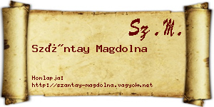 Szántay Magdolna névjegykártya